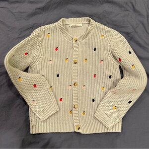 3/15❤️Cardigan Sweater with Colorful Accents